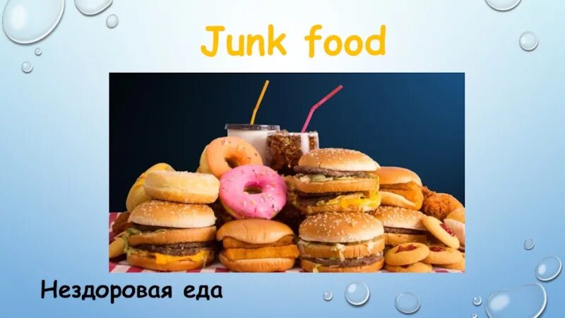 Junk food на английском. Junk food для презентации. Вредная пища на английском языке. Healthy Living презентация. Фаст фуд перевод