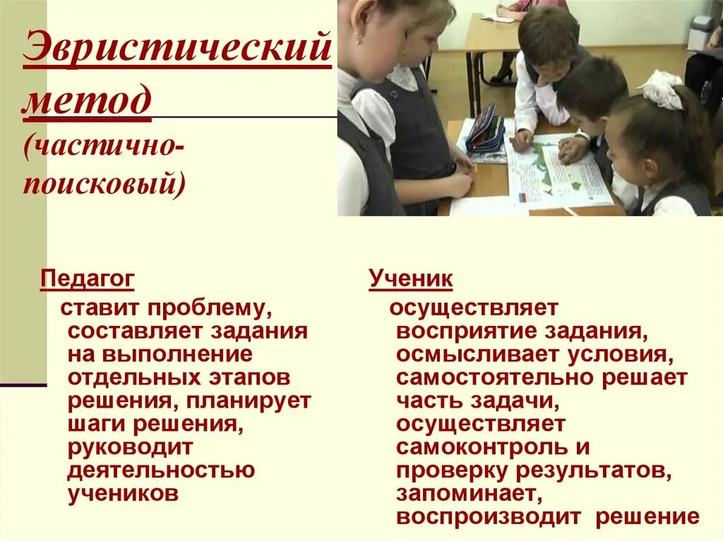 Проблемный эвристический метод обучения