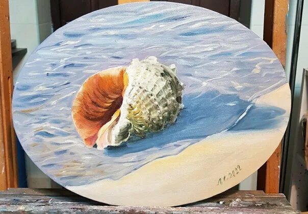 Натюрморт с ракушками живопись. Ракушки на картинах художников. Ракушка масло. Ракушка масло. Морские раковины в живописи.