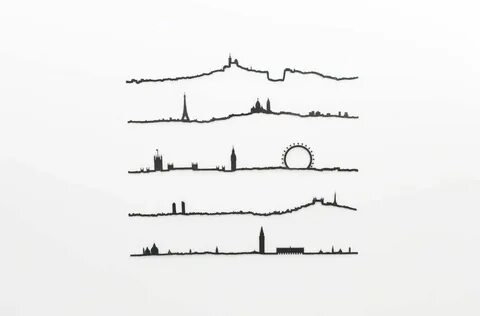 Город линиями графика