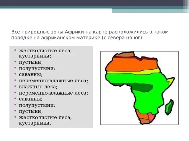 Перечислите природные зоны в порядке. Природные зоны Африки в порядке их размещения с Юга на Север. Природные зоны Африки таблица с Юга на Север. Природные зоны Африки с севера на Юг. Расположение природных зон Африки с Юга на Север.
