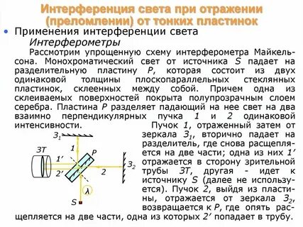Свет в тонких пленках