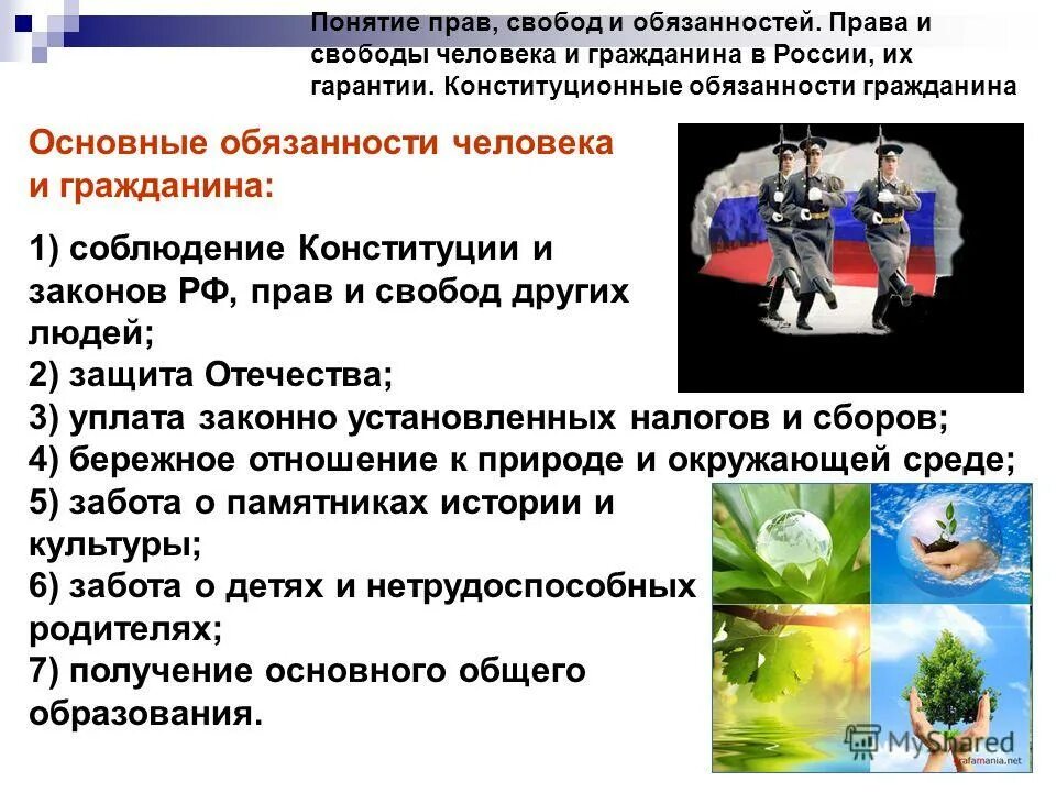 Обязанности человека. Обязаностичеловека и гражданина. Конституционное закрепление основных обязанностей личности. Конституционные обязанности человека и гражданина в рф. Понятие конституционных прав и свобод человека и гражданина.