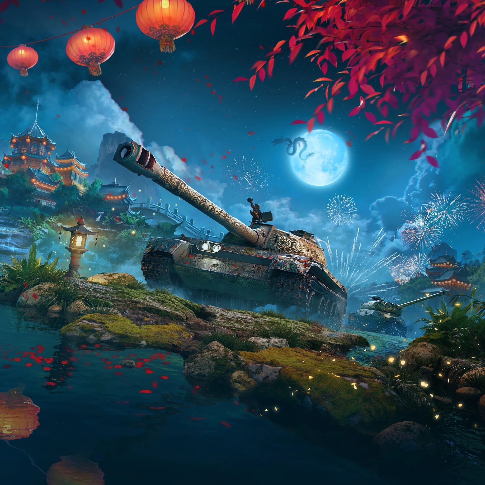 World of Tanks Blitz - PVP mmo. Лунный ивент World of Tanks Blitz. Лунный новый год 2022 WOT Blitz. World of Tanks Blitz загрузочный экран.