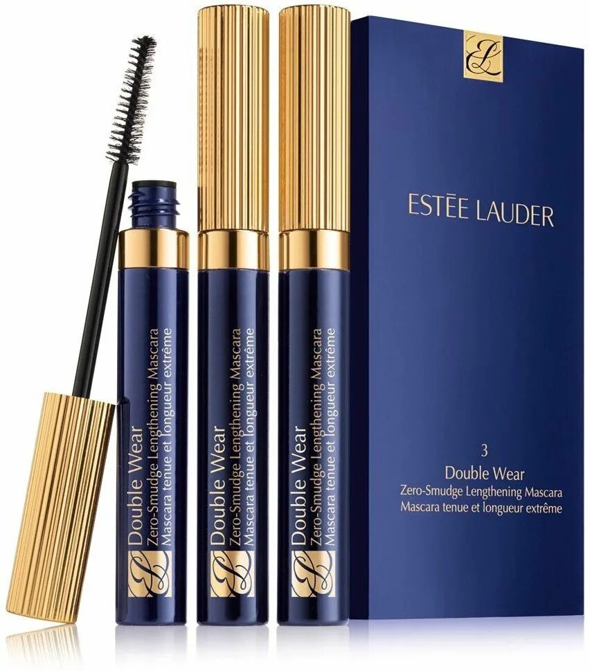 Lauder тушь. Estee lauder mascara. estee lauder mascara set. тушь estée lauder double wear. estee lauder double wear zero smudge lengthening mascara black.