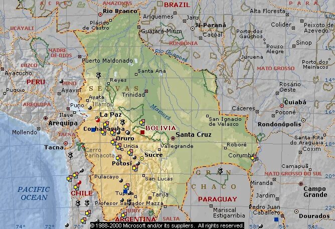 Столица Боливии на карте. Карта полезных ископаемых Боливии. Потоси на карте Боливия. Карта боливии показать