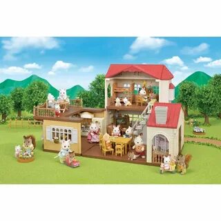 Большой дом со светом sylvanian