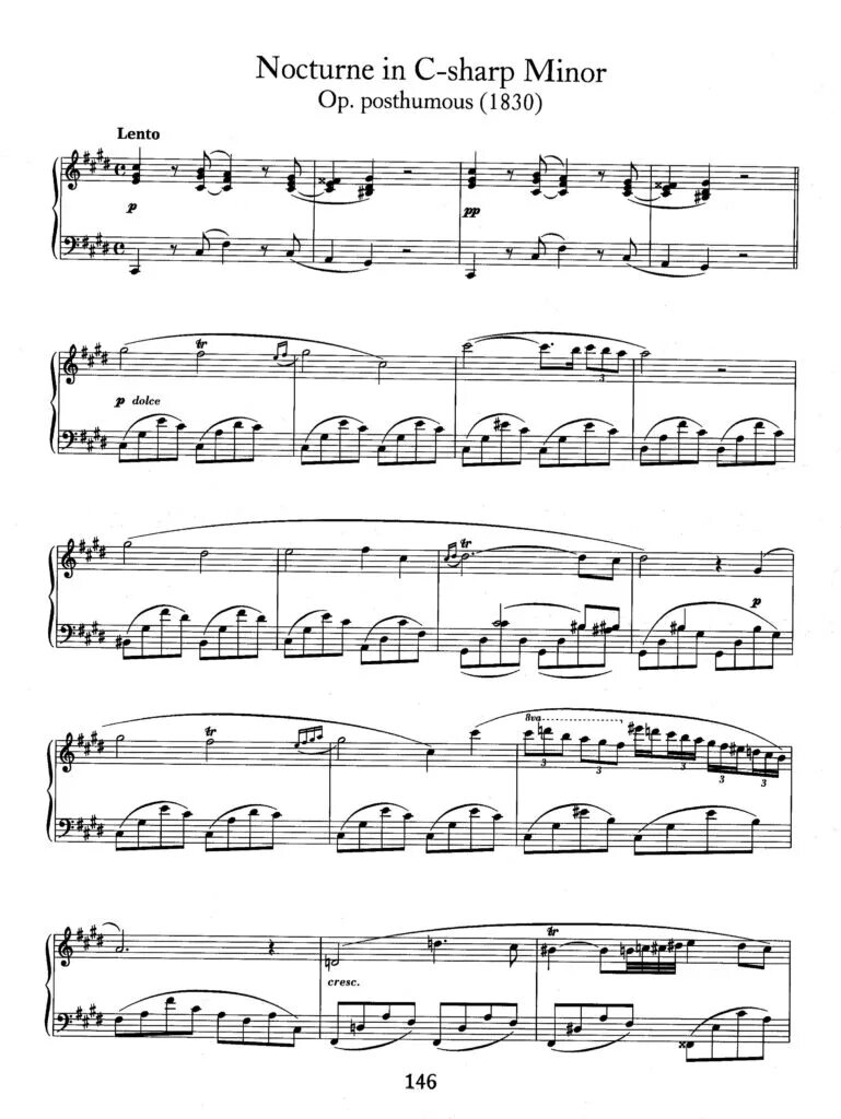 Nocturne in c sharp minor