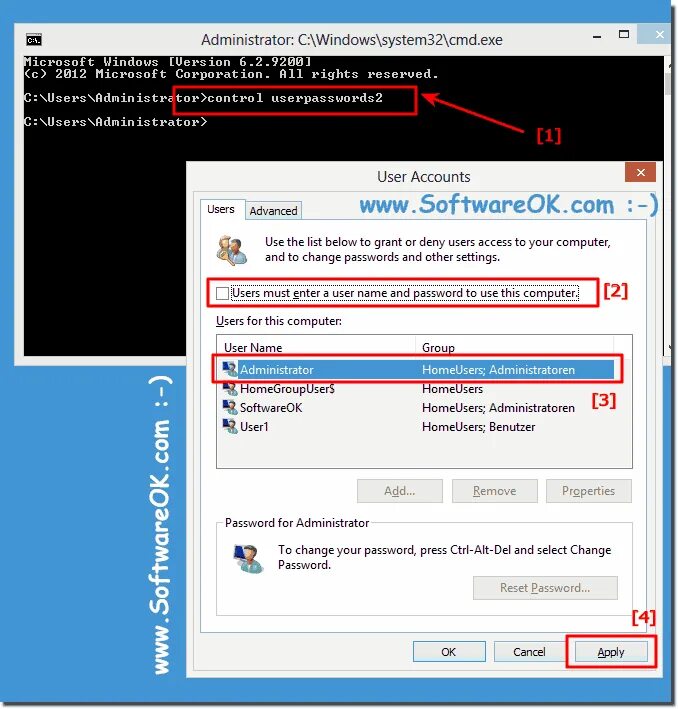 User password 2. Control userpasswords2. автологин windows 10. user password control.