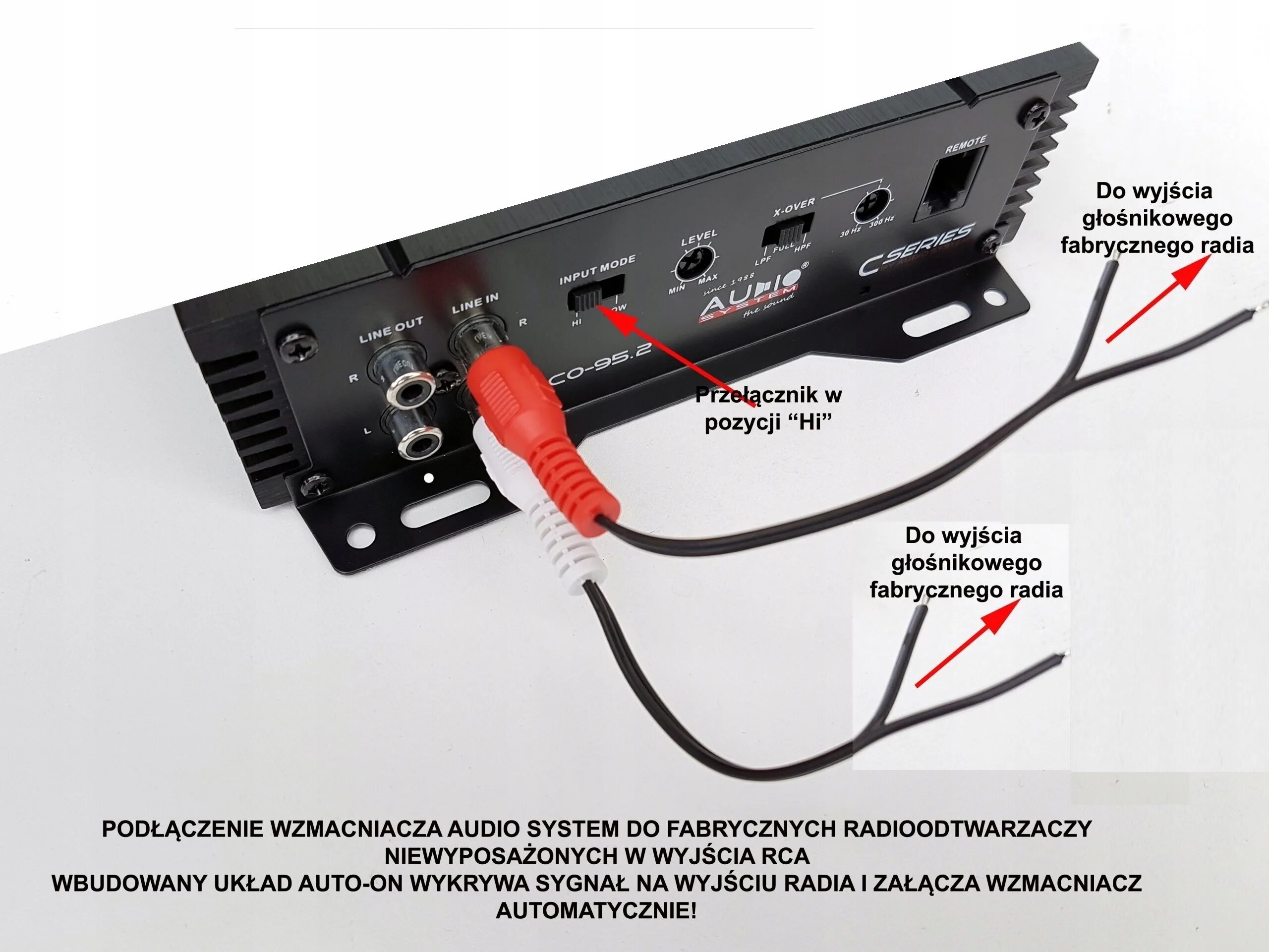 Каналы усилителя как подключить. Audio System co-70.4 усилитель звука. Штекер Hi-input 4 Pin. Audio System co-Series co-100.2/2-х Кан. Усилитель 2*100 Вт RMS/. РЦА на усилителе.