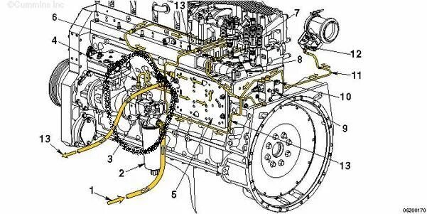 Схемы двигателей cummins. Система охлаждения cummins 6isbe. Топливная система КАМАЗ Камминз 6isbe. Двигатель cummins 11 система охлаждения. Система охлаждения cummins 6.7ISBE.