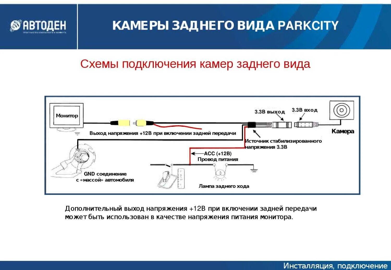 Почему не включается задняя камера. Схема подключения задней камеры на автомобиль.