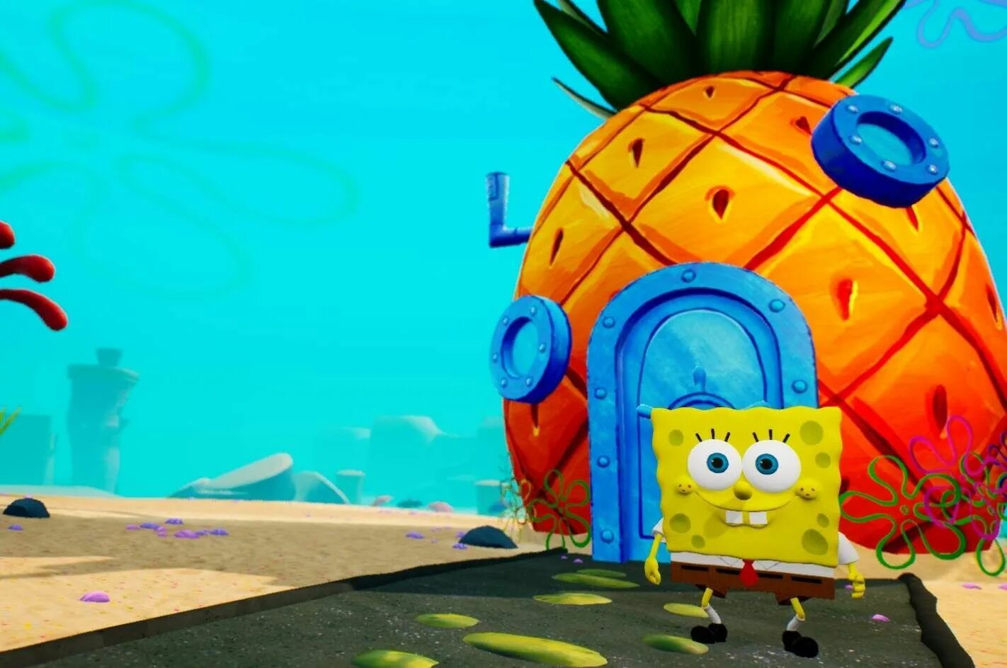 Spongebob Squarepants: Battle for Bikini bottom - rehydrated. Дом ананас губки Боба. Spongebob Squarepants - BFBBR. Battle for Bikini bottom 2020. Игры спанч боб бикини боттом