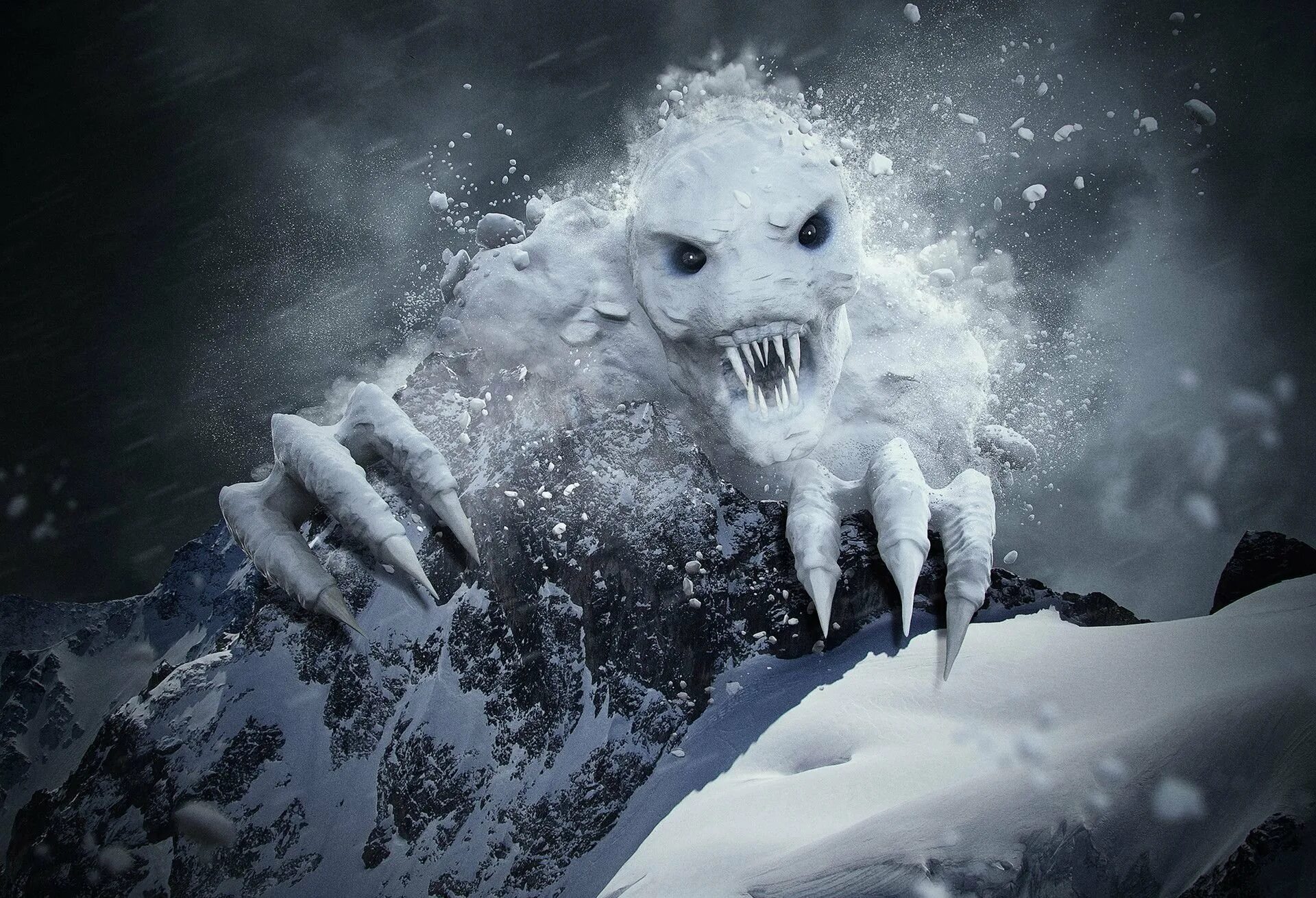 Снежные существа. Туунбак Арктический монстр. Монстры Антарктида крионы. Ледяной монстр.