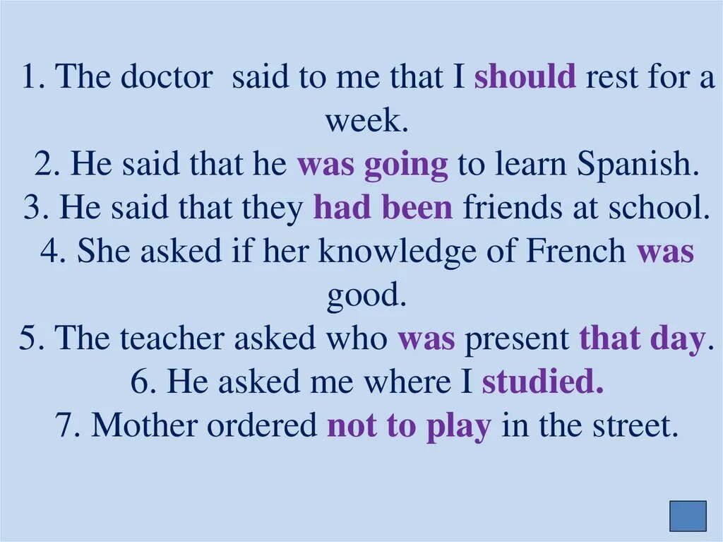 He said that he ответы. It is said that правило. The Doctor said to me that i shall/should rest for a week ответы. He said that. It is said that he is said to he is supposed to упражнения.