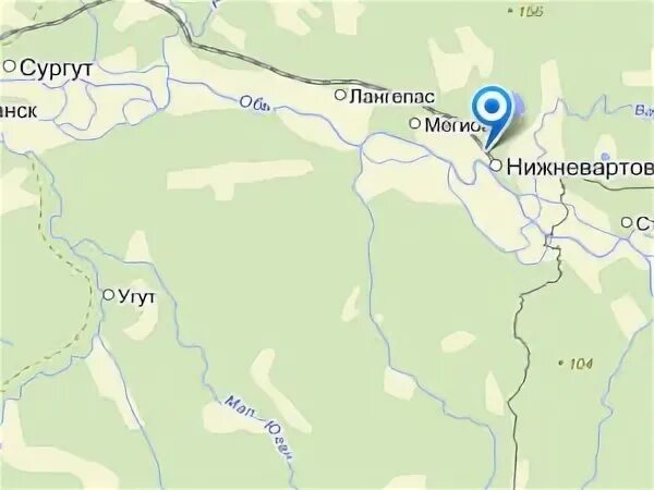Сургут стрежевой расстояние