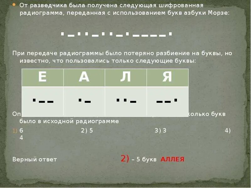 От разведчика было получено сообщение 10001101101111. Следующая шифрованная радиограмма переданная с использованием. от разведчика была получена следующая шифрованная. от разведчика было получена радиограмма переданная с использованием. что такое шифровка радиограмм.