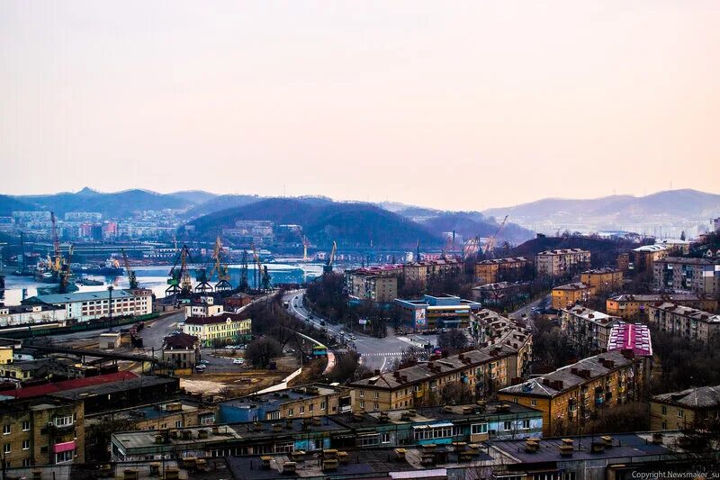 находка г киров. находка г киров. пентагон находка. виды городов приморья. находка приморский край зима.