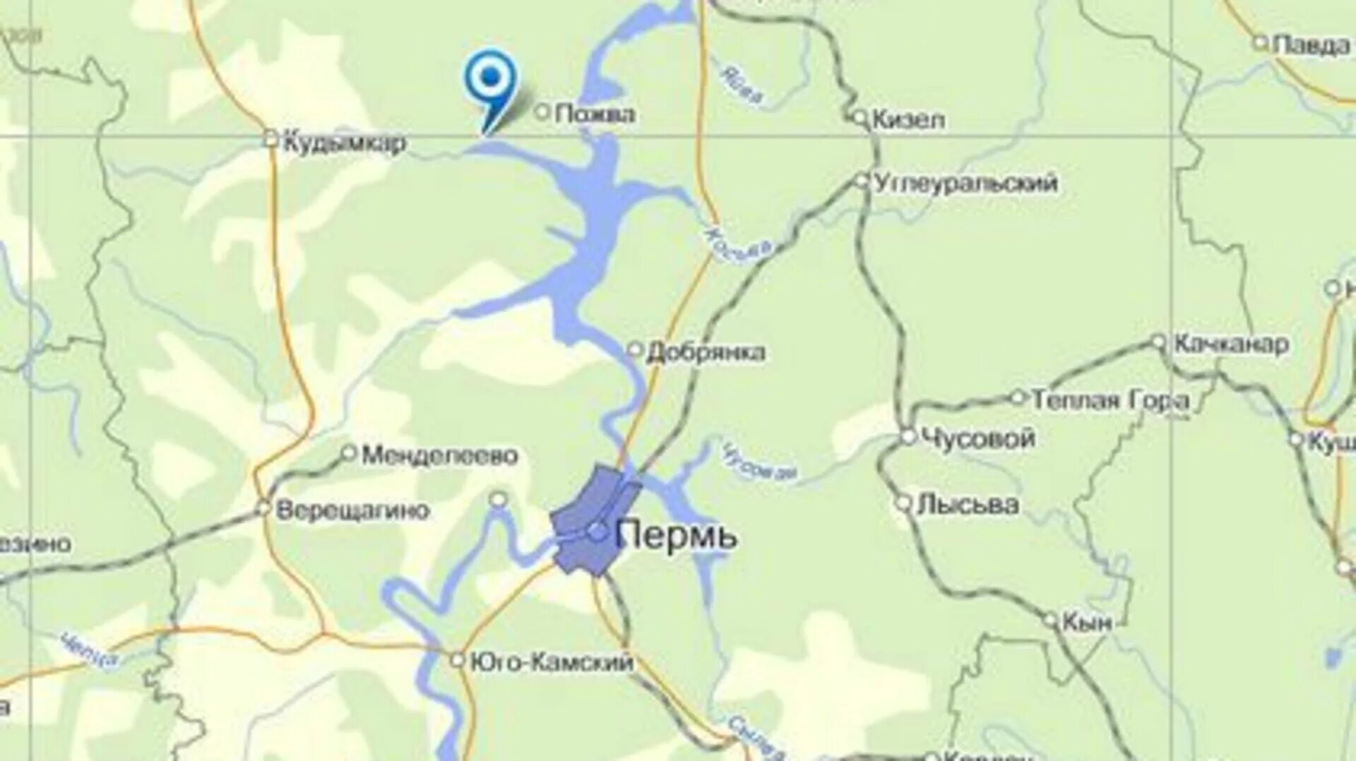 Сколько от перми до губахи