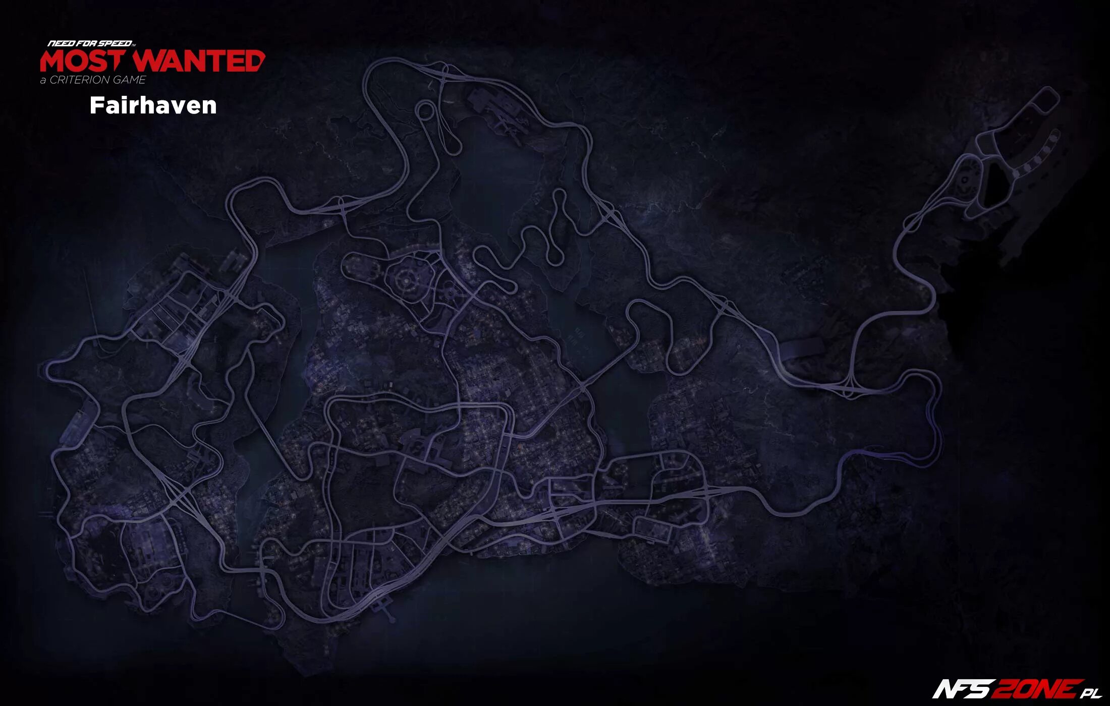 Nfs map. Карта NFS most wanted 2012. Need for Speed most wanted 2005 карта. Fairhaven нфс 2012. Аэропорт в NFS most wanted 2012.