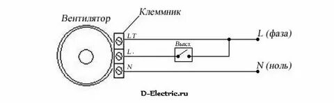 Схема двигателя вентилятора