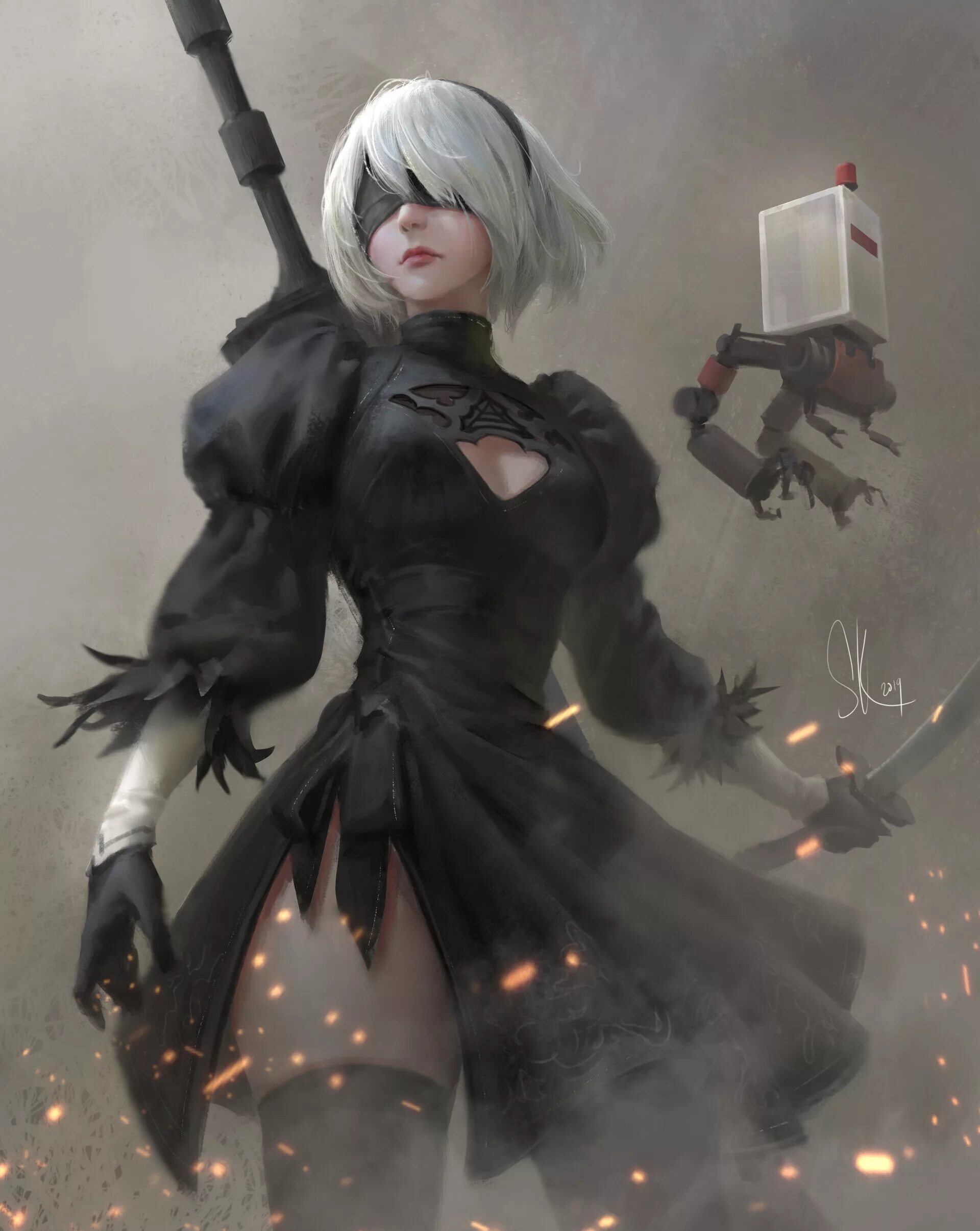 Игра с повязкой на глазах. Ниер автомата 2b. йорха-2b. 2b nier automata игра. nier automata катана 2b.