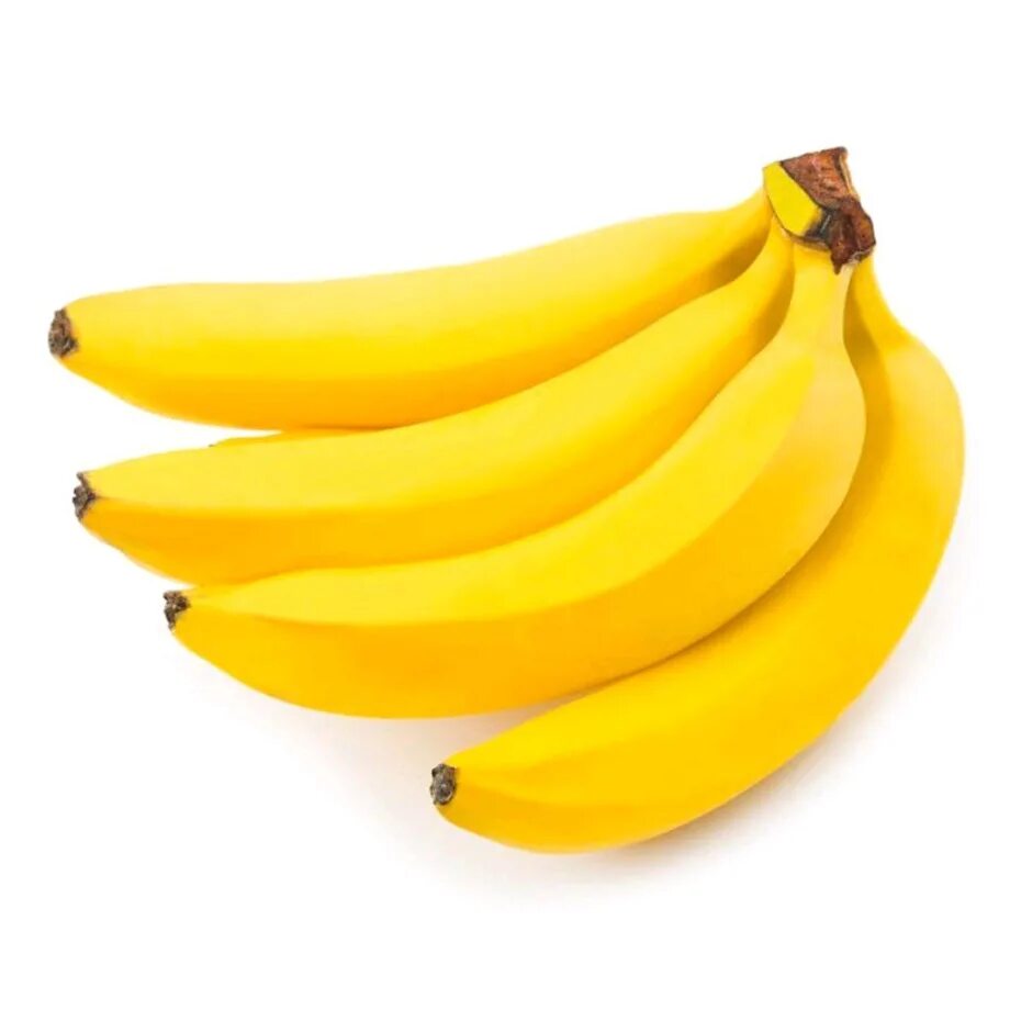 5 предметов желтого цвета. Банан. Банан на белом фоне. Желтый банан. Связка бананов.