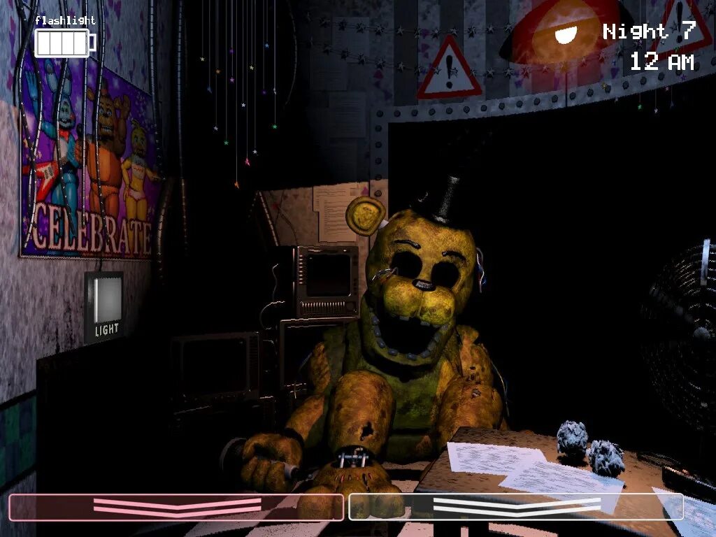 Игра где мишка фредди. Золотой Фредди Five Nights at Freddys 2. Золотой Фредди Five Nights at Freddys. Five Nights at Freddy's 1 Голден Фредди. Золотой Фредди ФНАФ 2 Скриншоты.