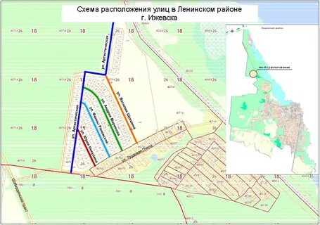Улицы в ленинском районе