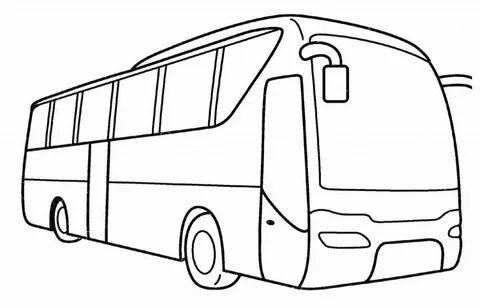 Раскраска автобус 6 лет