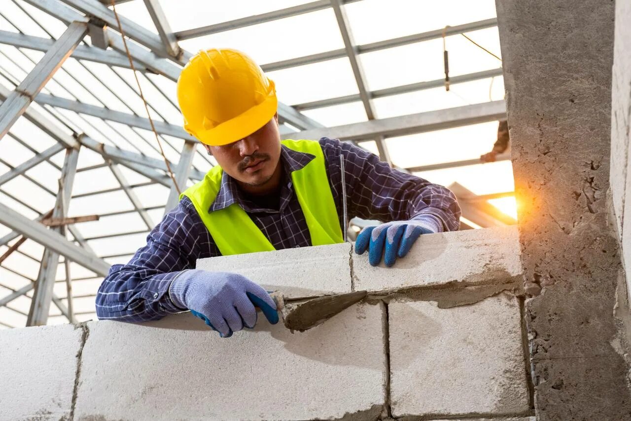 The bricklayer. Условия труда разнорабочего. bricklayer. стройка инженерия кран=ы. глобал констракшен энди производства газоблока.