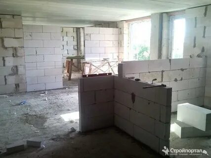 Межкомнатные стены из газобетона