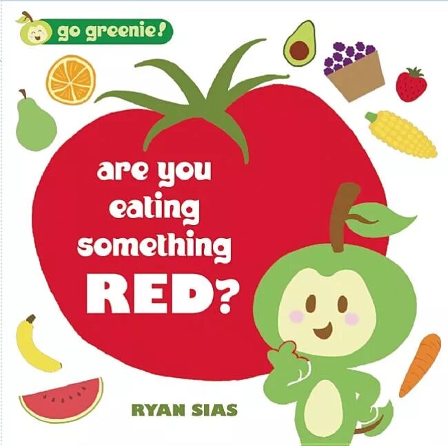 Lets get something to eat. Greenie. something red. eat something. something to eat.
