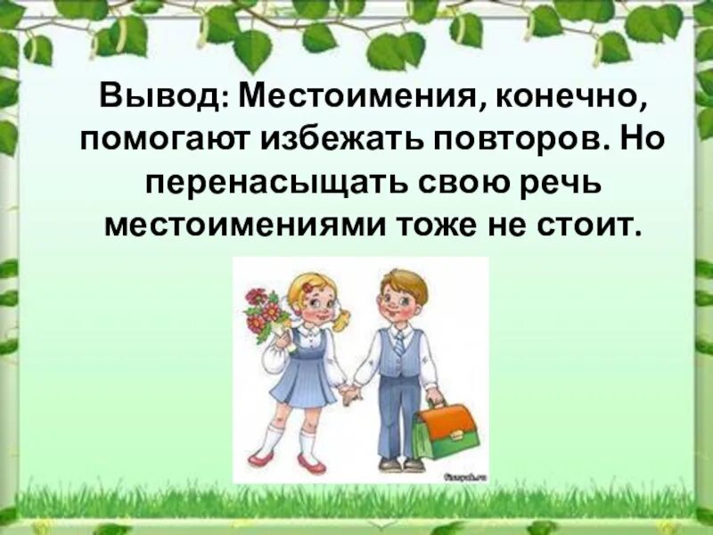 Местоимения вывод. Роль местоимений в речи. Проект местоимения. Вывод по местоимению. Местоимение как часть речи презентация 4 класс