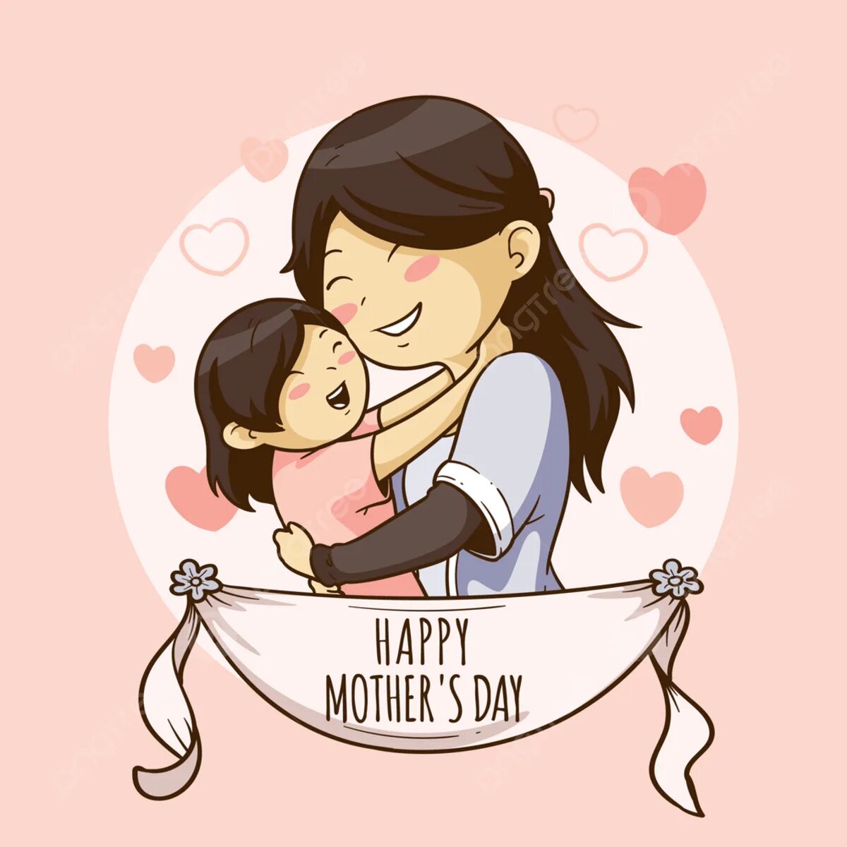 To a lovely mother. Футанари мама и сын манга. С днем матери mommy. День матери вектор. Мать с ребенком.