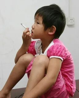 Little baby smoking