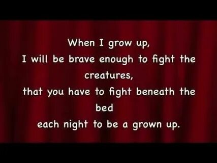 When i was growing up
