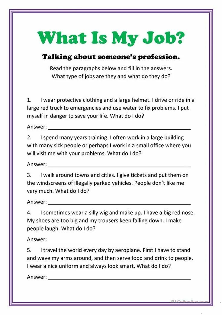 Talking about where you live. My job Worksheets. Reading about jobs for Kids. Jobs Worksheets Intermediate. Jobs reading Worksheets.