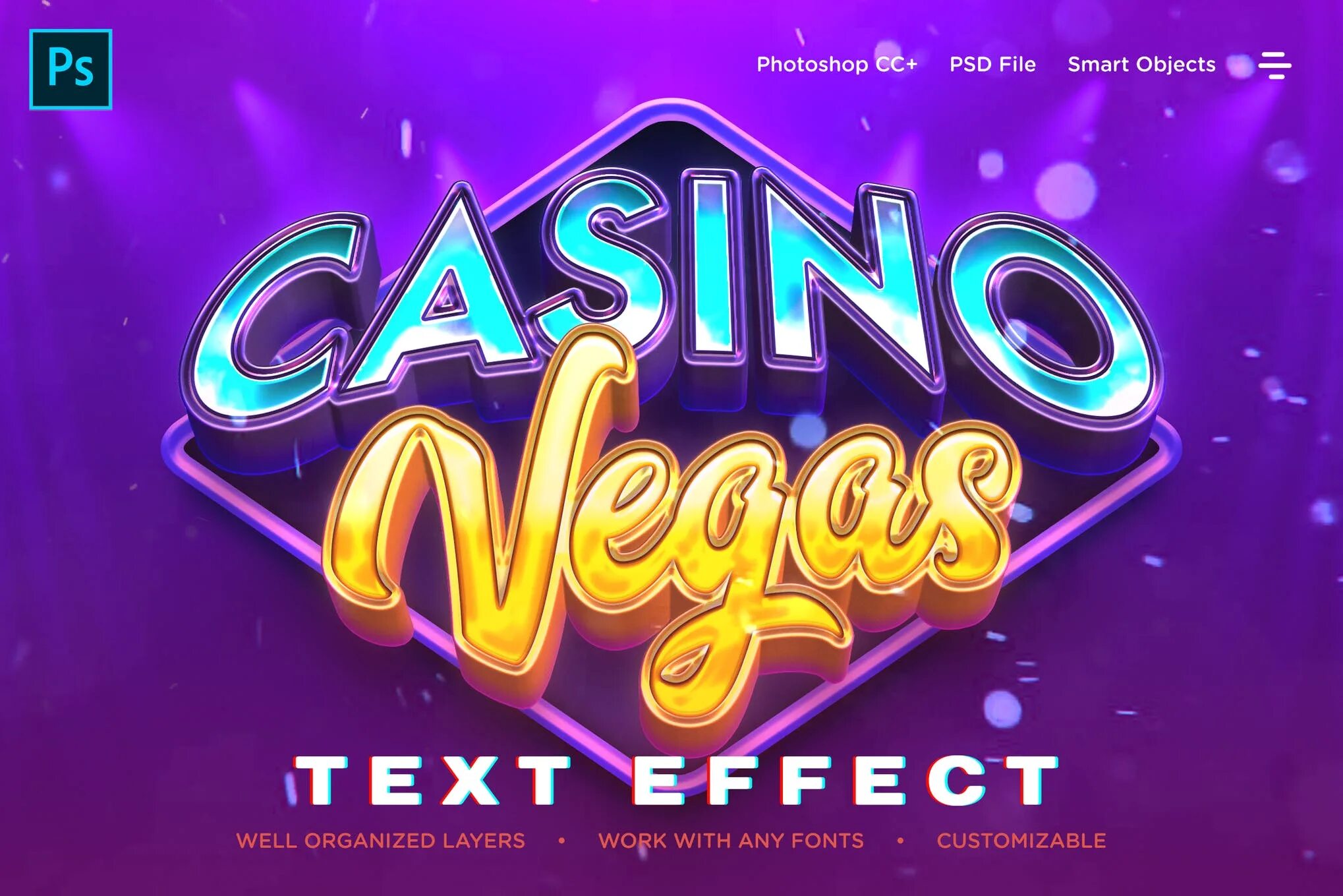 Text effect psd. Psd effect. text style psd casino. text style psd.