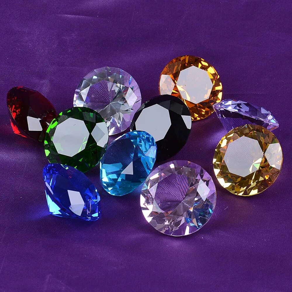 Кристал диамонд. Разноцветные драгоценные камни. Искусственные драгоценные камни. Стеклянные камни для декора.