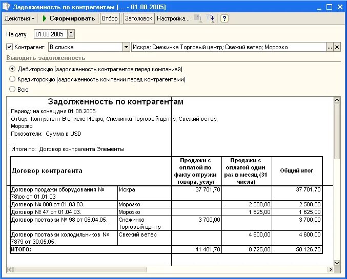 Инвентаризация дебиторской задолженности образец