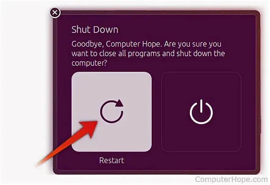 Ubuntu меню выключения. Linux shutdown menu. Reboot power down