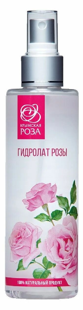 Гидролат для лица с розой спрей Крымский. Розы в горячую воду