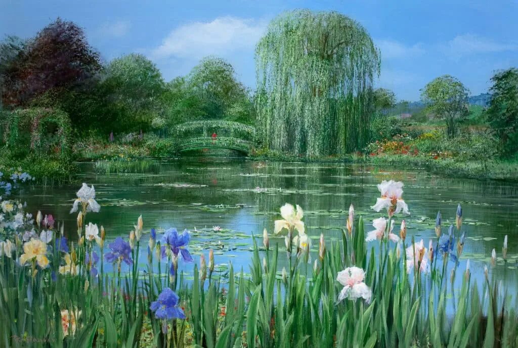 сад клода моне в живерни. сады у реки песня. ручей живерни. весенний сад. сады у реки песня.