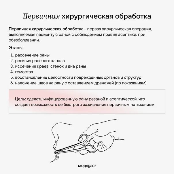 Первичная хирургическая обработка это. Этапы первичной хирургической обработки. Вторичная хирургическая обработка раны. Отличия Пхо и вхо. Первичная и вторичная хирургическая обработка.