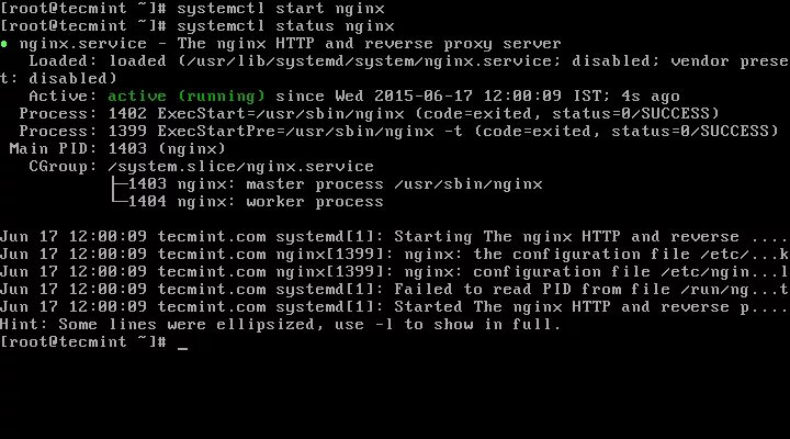 Nginx start