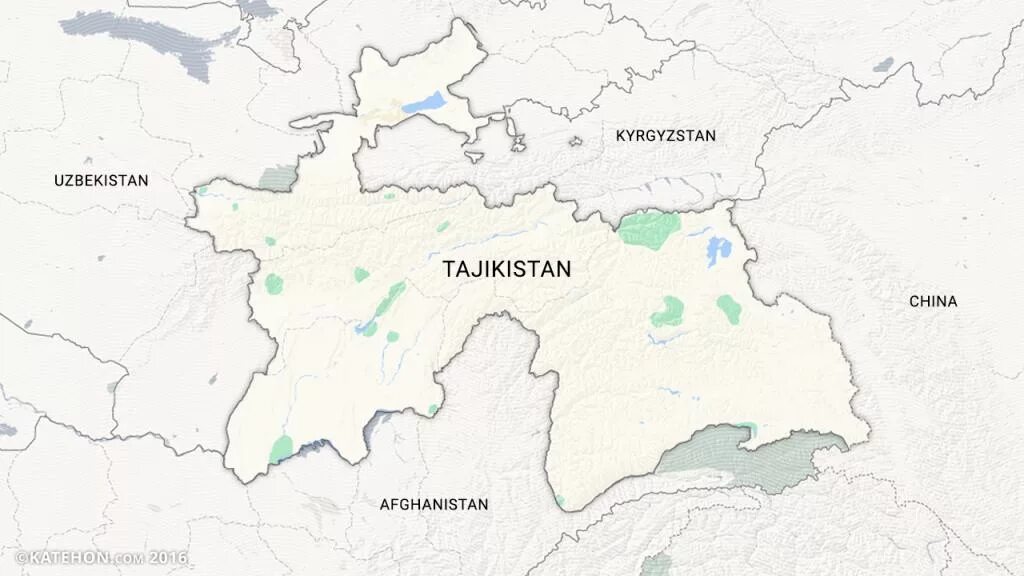 Таджикистан границы на карте. Политическая карта Таджикистана.
