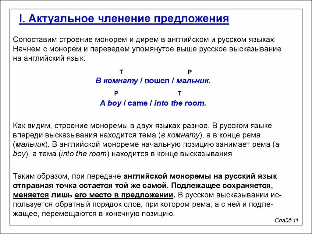 Представляет следующее предложение. Актуальное членение предложения. Актуальное членение предложения в английском языке. Актуальное членение предложения примеры.