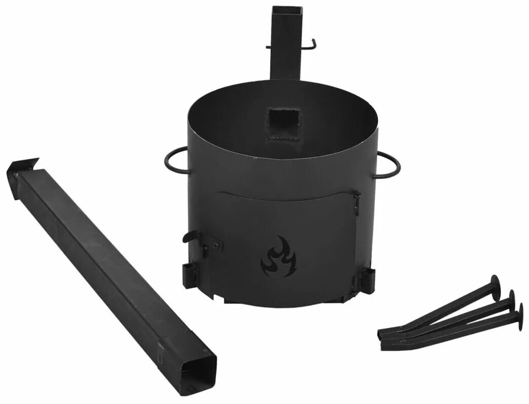 печь-камин байкал 8 с плитой (мета). печь 8 мм. 1.