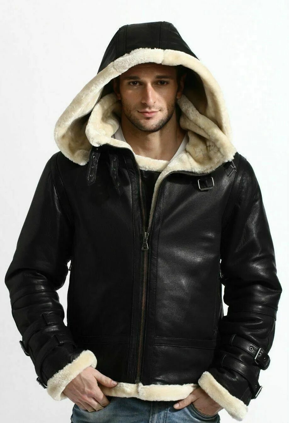 Купить капюшон кожаный мужской. Куртка Авиатор b3 мужская. Aviator Hooded Shearling Leather Jacket. Куртка men Faux Shearling Sheepskin. Куртка Авиатор Термит мужская.